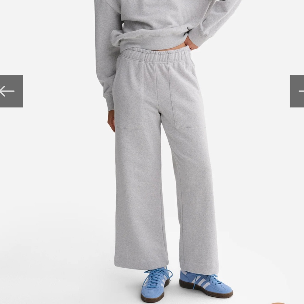 MATE the label organic fleece wide leg pants